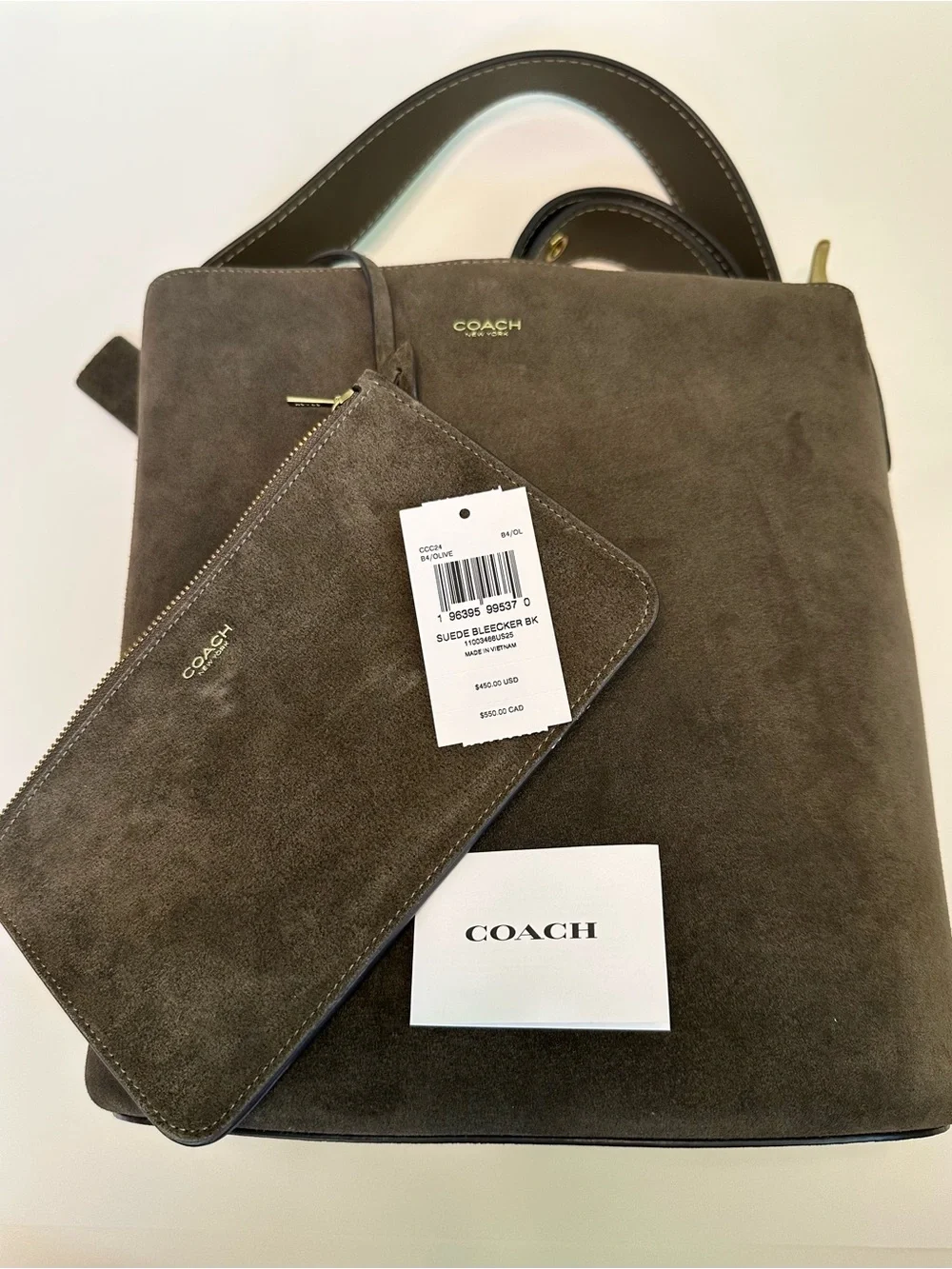Coach Bleecker Bucket Bag - Olive